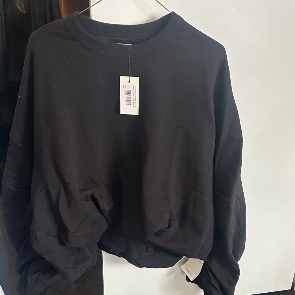 Dries Van Noten Black Crewneck Sweatshirt